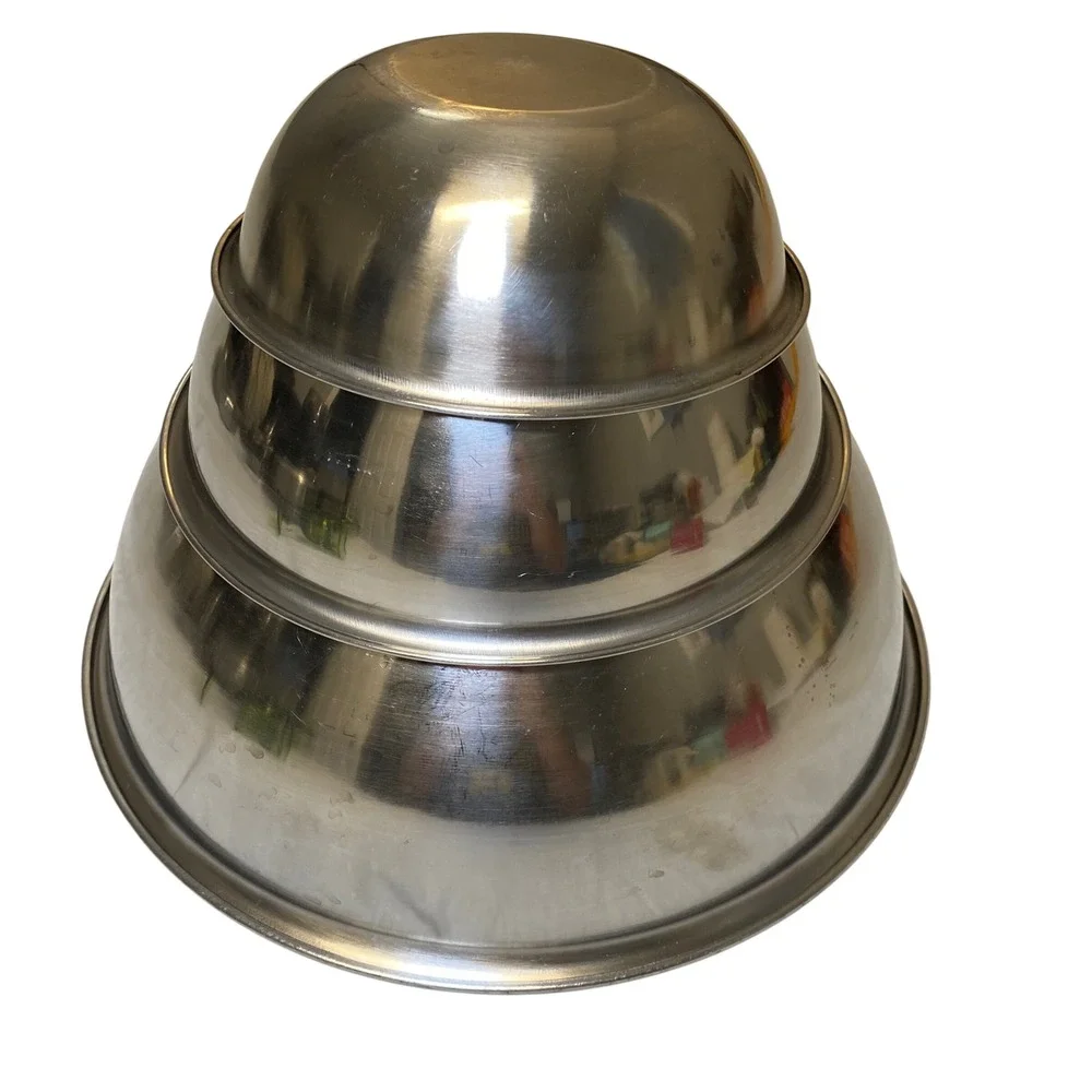 3 Pc Stainless Steel Mixing Bowl Set Korea 13.5